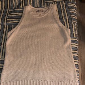 Loft off white sweater tank